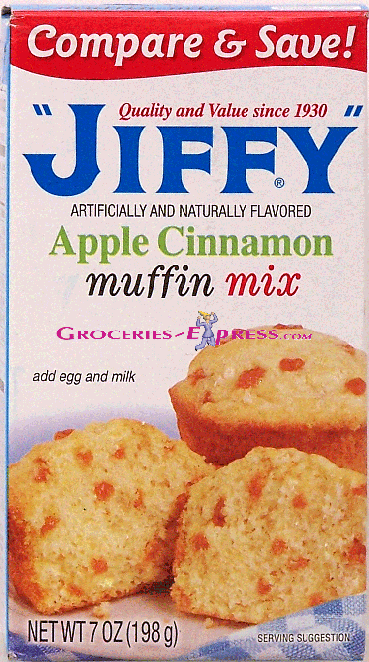 Jiffy  apple cinnamon muffin mix, add egg and milk Full-Size Picture